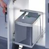 Trash can double bins 14L+14L